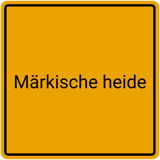 Meldebestätigung Märkische Heide